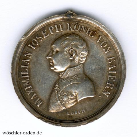 Bayern, Silberne Militär-Verdienstmedaille (1806 - 1848) Bayern, Silberne Militär-Verdienstmedaille (1806 - 1848)