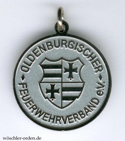Bundesrepublik Deutschland, Oldenburgischer Feuerwehrverband, Verdienstmedaille in Silber Bundesrepublik Deutschland, Oldenburgischer Feuerwehrverband, Verdienstmedaille in Silber
