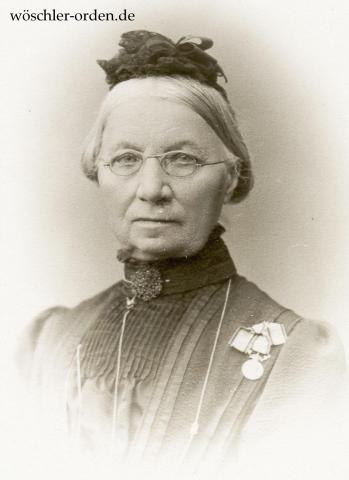 Schweden, Portrait einer Dame mit Verdienstmedaille Schweden, Portrait einer Dame mit Verdienstmedaille