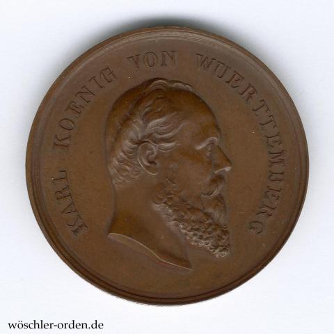 Württemberg, Preismedaille der gewerblichen Fortbildungsschulen (1866 - 1889) Württemberg, Preismedaille der gewerblichen Fortbildungsschulen (1866 - 1889)