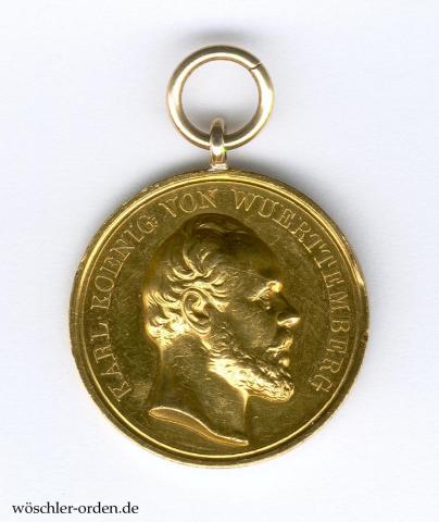 Württemberg, Goldene Zivilverdienstmedaille (1879 - 1892)
