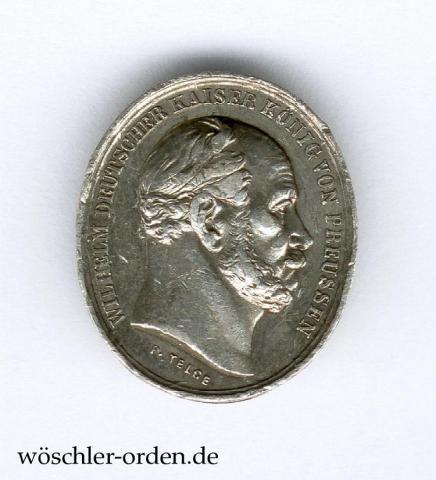 Preußen, Miniatur-Medaille auf den Tod Wilhelm I., von Telge Preußen, Miniatur-Medaille auf den Tod Wilhelm I., von Telge
