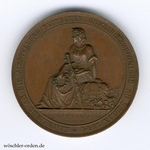 Preußen, Berlin, Medaille Gewerbeausstellung 1844 Preußen, Berlin, Medaille Gewerbeausstellung 1844