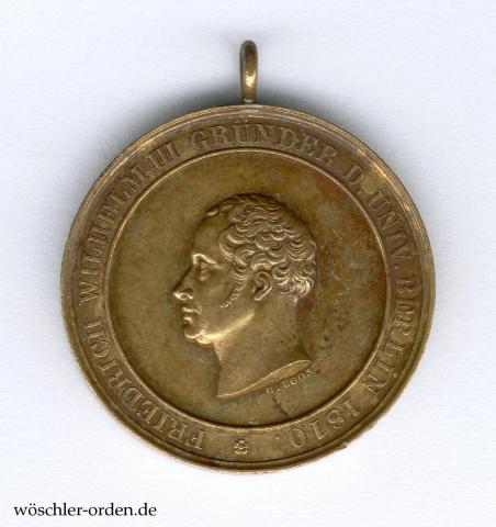 Preußen, Medaille auf das 50-jährige Jubelfest der Universität Berlin (1860) Preußen, Medaille auf das 50-jährige Jubelfest der Universität Berlin (1860)