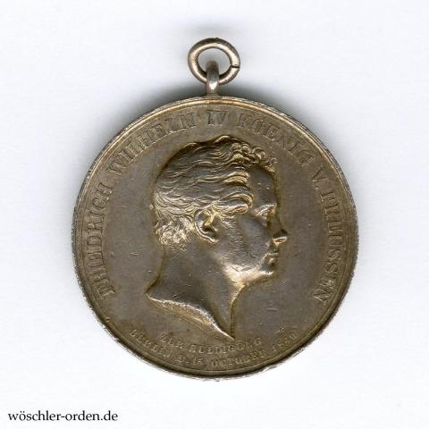 Preußen, Kleine Silberne Huldigungsmedaille Friedrich Wilhelm IV. für Berlin (1840) Preußen, Kleine Silberne Huldigungsmedaille Friedrich Wilhelm IV. für Berlin (1840)