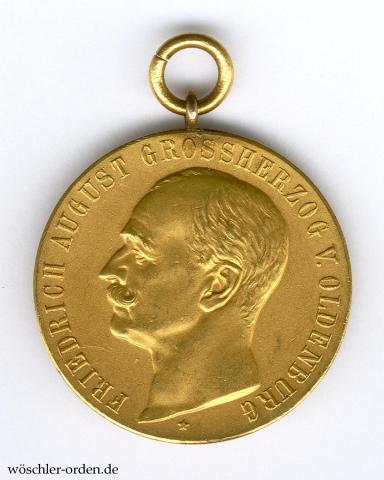 Oldenburg, Haus- und Verdienstorden, Goldene Verdienstmedaille Oldenburg, Haus- und Verdienstorden, Goldene Verdienstmedaille