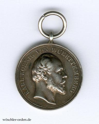 Württemberg, Silberne Zivilverdienstmedaille (Typ 1879 ff.) Württemberg, Silberne Zivilverdienstmedaille (Typ 1879 ff.)