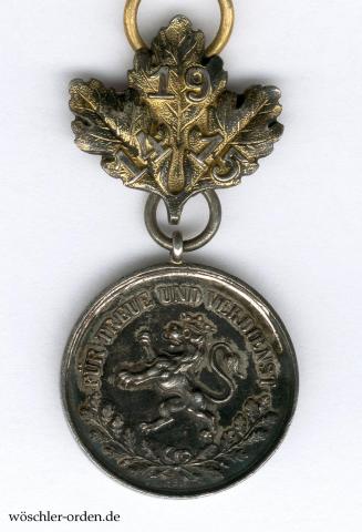 Schwarzburg-Sondershausen, Ehrenkreuz, Silberne Ehrenmedaille mit Eichenbruch 1914/15