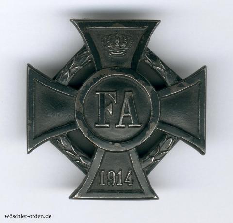 Oldenburg, Friedrich-August-Kreuz I. Klasse, Zweitstück an Schraubscheibe, von Meybauer Oldenburg, Friedrich-August-Kreuz I. Klasse, Zweitstück an Schraubscheibe, von Meybauer