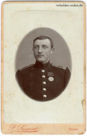 Preußen, Kaiser-Wilhelm-Erinnerungsmedaille (1897), Trägerportrait Preußen, Kaiser-Wilhelm-Erinnerungsmedaille (1897), Trägerportrait