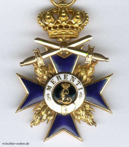 Bayern, Militär-Verdienstorden (2. Modell), III. Klasse mit der Krone und Schwertern (1. Ausgabe), von Hemmerle