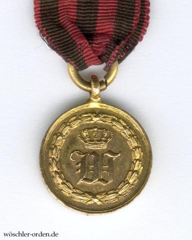 Württemberg, Kriegsdenkmünze für die Feldzüge 1793-1815, Für treuen Dienst in drei Feldzügen, Miniatur
