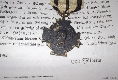 Preußen, Düppeler Sturmkreuz für den Johanniterorden, Zweitstück Preußen, Düppeler Sturmkreuz für den Johanniterorden, Zweitstück