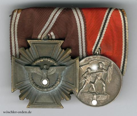 Deutsches Reich, 2er Ordensschnalle NSDAP-Mitglied