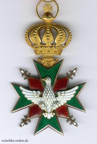 Sachsen-Weimar, Hausorden der Wachsamkeit oder vom Weißen Falken, Komturkreuz, Ausgabe für Zivilpersonen Sachsen-Weimar, Hausorden der Wachsamkeit oder vom Weißen Falken, Komturkreuz, Ausgabe für Zivilpersonen