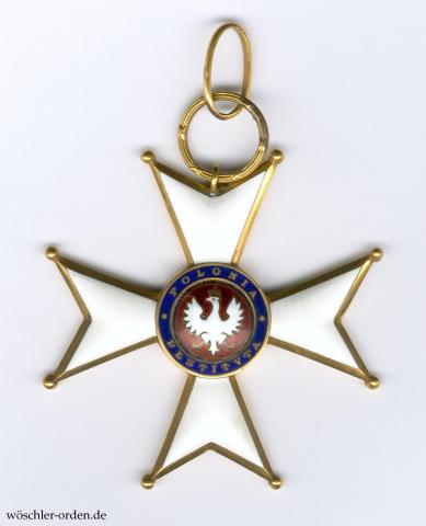 Polen, Orden „Polonia Restituta“ (1. Modell), Großkreuz-Kleinod