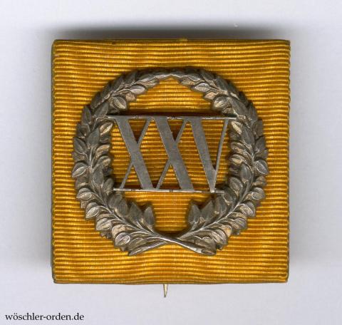 Preußen, Erinnerungszeichen zur Silbernen Hochzeit, auf SAO-Band