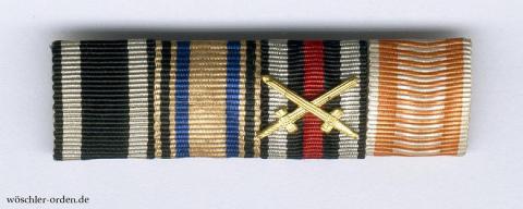 Bayern, 4er Feldspange mit Österreich Bayern, 4er Feldspange mit Österreich