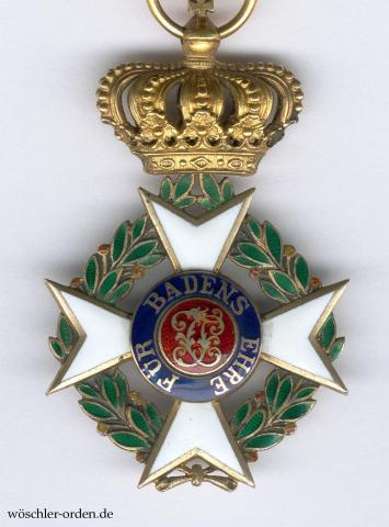 Baden, Militärischer Karl-Friedrich-Verdienstorden, Ritterkreuz, von C. F. Zimmermann, Pforzheim