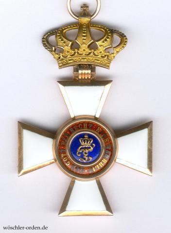 Oldenburg, Haus- und Verdienstorden, Komturkreuz