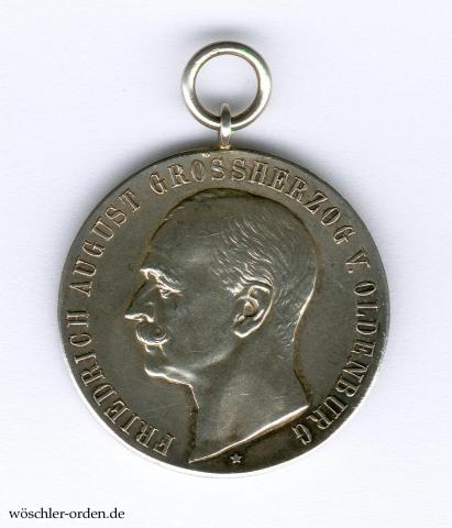 Oldenburg, Haus- und Verdienstorden, Silberne Verdienstmedaille