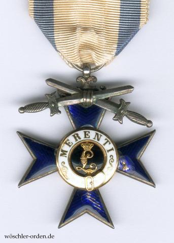 Bayern, Militär-Verdienstkreuz (1. Modell) mit Schwertern, von Eduard Quellhorst