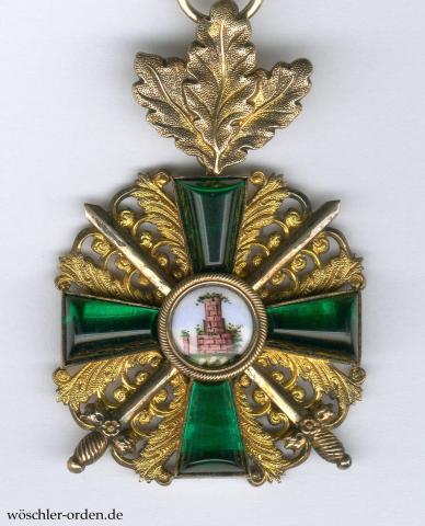 Baden, Orden vom Zähringer Löwen, Ritterkreuz I. Klasse mit Eichenlaub und Schwertern, von C. F. Zimmermann, Pforzheim