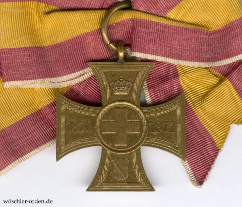 Baden, Erinnerungskreuz für freiwillige Krankenpflege