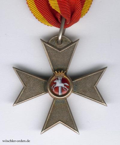 Braunschweig, Orden Heinrichs des Löwen, Kreuz IV. Klasse (1. Ausgabe), von Carl Siebrecht