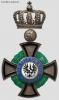 Preußen, Königlicher Hausorden von Hohenzollern, Kreuz der Inhaber mit Jubiläumszahl 50, an 4er Ordensschnalle